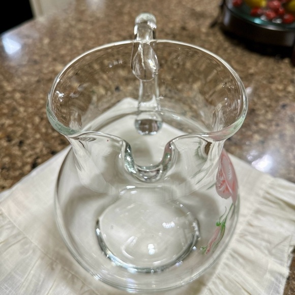 PASABAHCE, VINTAGE, CLEAR CRYSTAL PITCHER FROM THE EUROPEAN COLLECTION - Picture 3 of 12